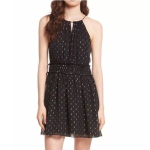 Joie NWOT Althia Metallic Silk Dress